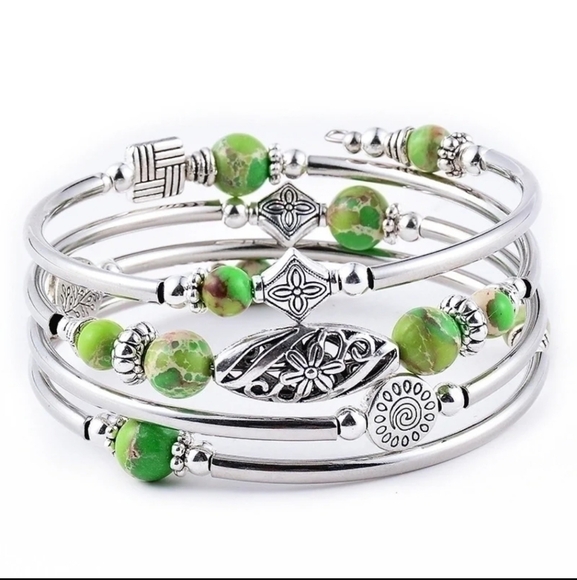 Gemstones Wrap Bracelet - Picture 8 of 8